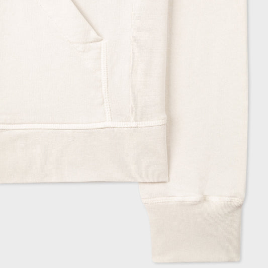 - Embroidered Zebra Hoody - Off White