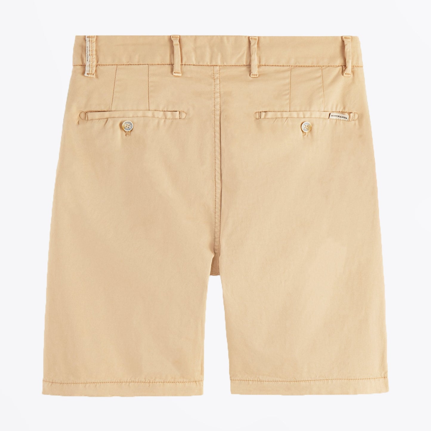 - Stuart - Pima Cotton Shorts - White Sand