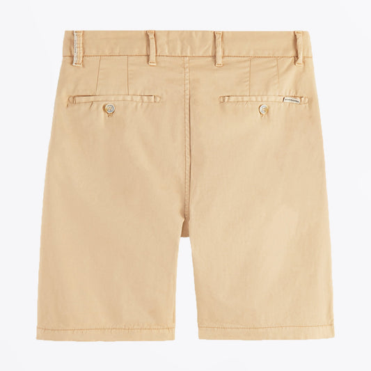 - Stuart - Pima Cotton Shorts - White Sand