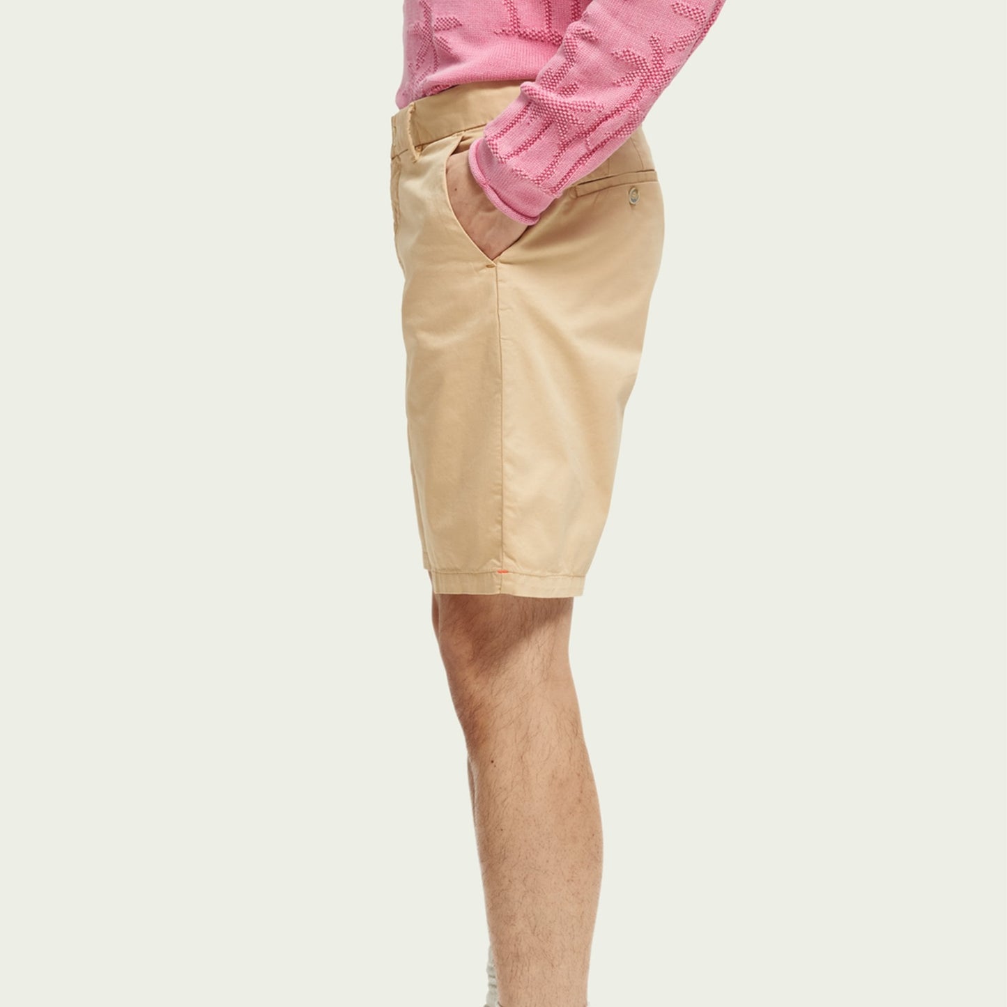 - Stuart - Pima Cotton Shorts - White Sand