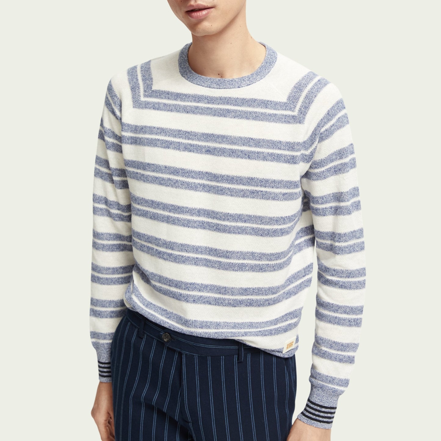 Linen Blend Crewneck Pullover - Combo A