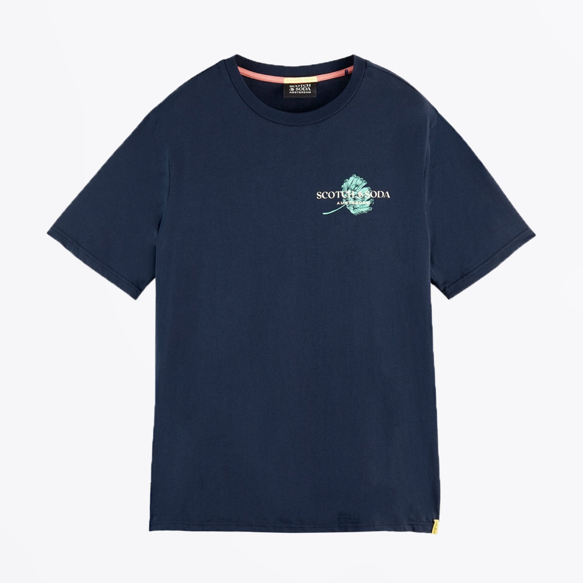 Scotch Graphic Crew Neck T-Shirt - Navy