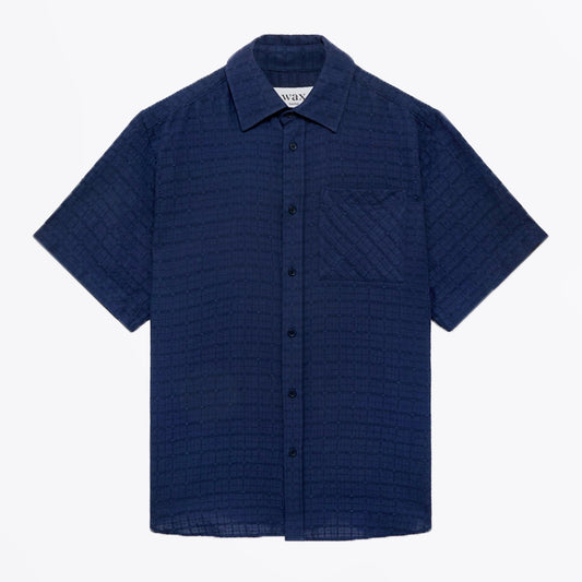 - Drum Window Check Shirt - Navy