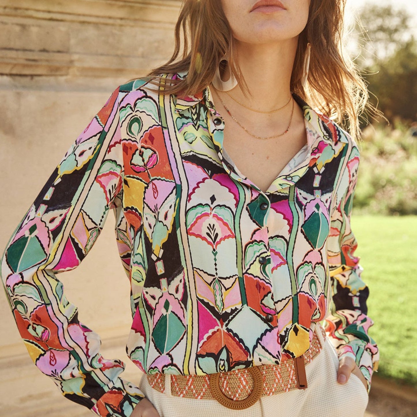 Mila Party Paper Blouse - Party Paper