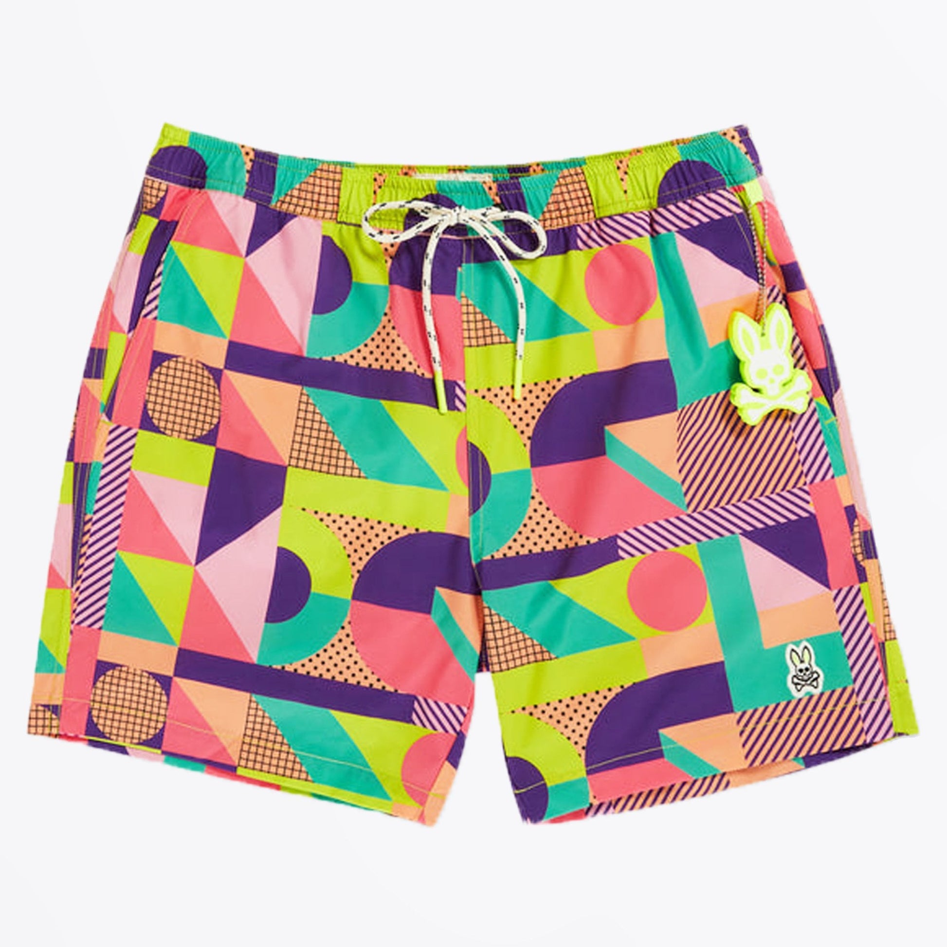 Psycho Henry Deco Swim Trunks - Coral Gables