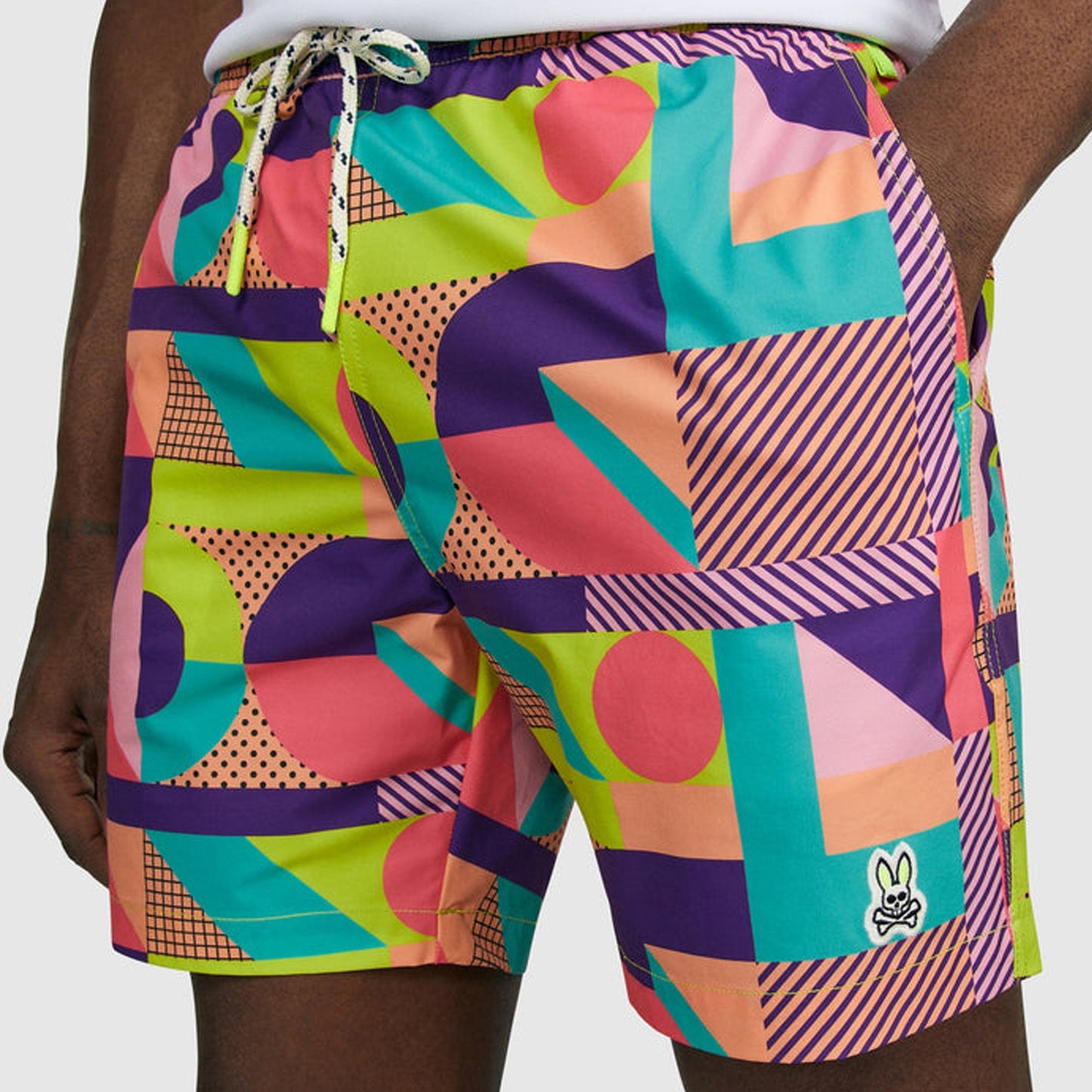 Henry Deco Swim Trunks - Coral Gables