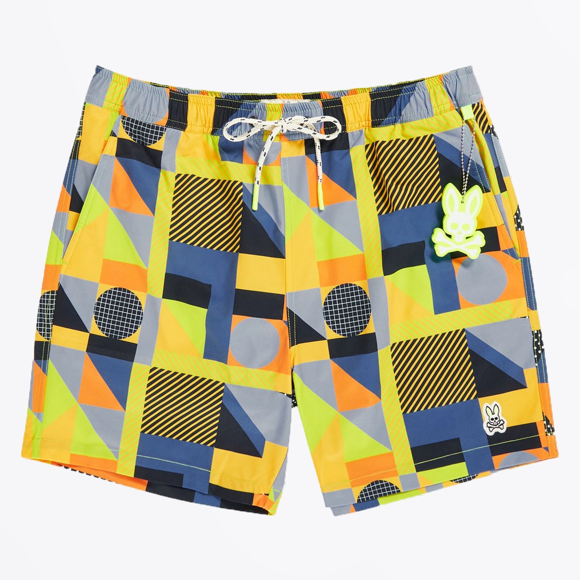 Psycho Henry Deco Swim Trunks - Navy
