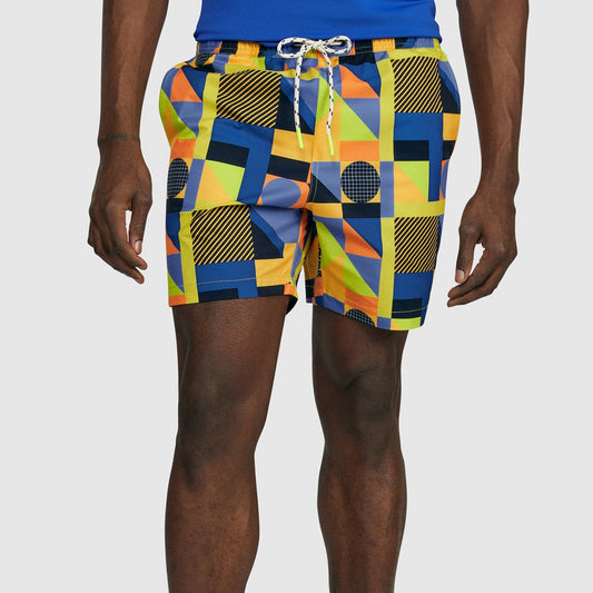 Henry Deco Swim Trunks - Navy