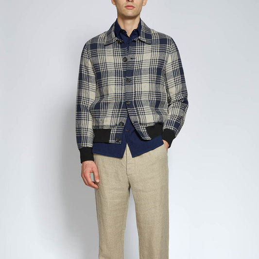 - Cannon Linfield Bomber Jacket - Navy