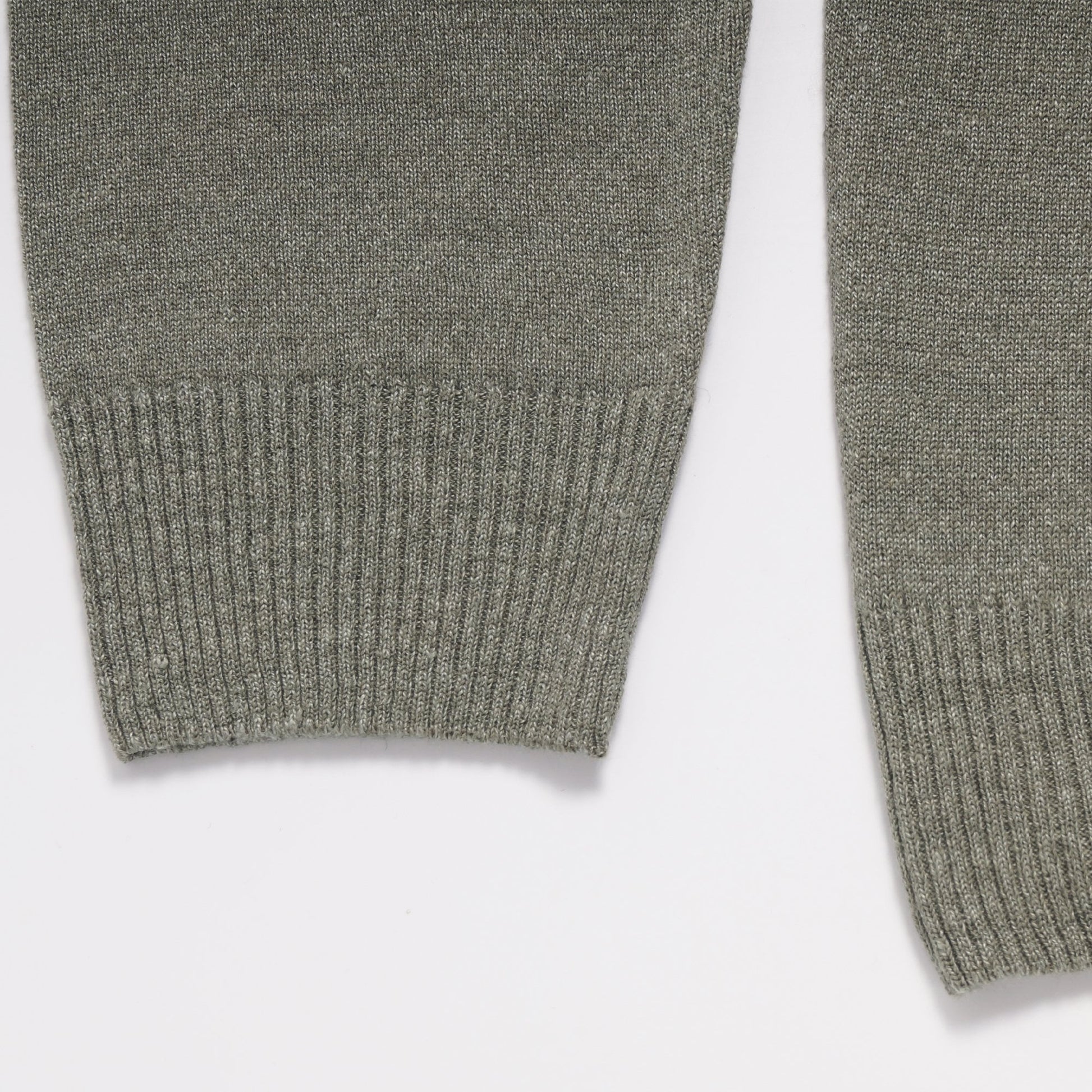 Stenstroms Merino Linen Blend Crew Neck Pullover - Green