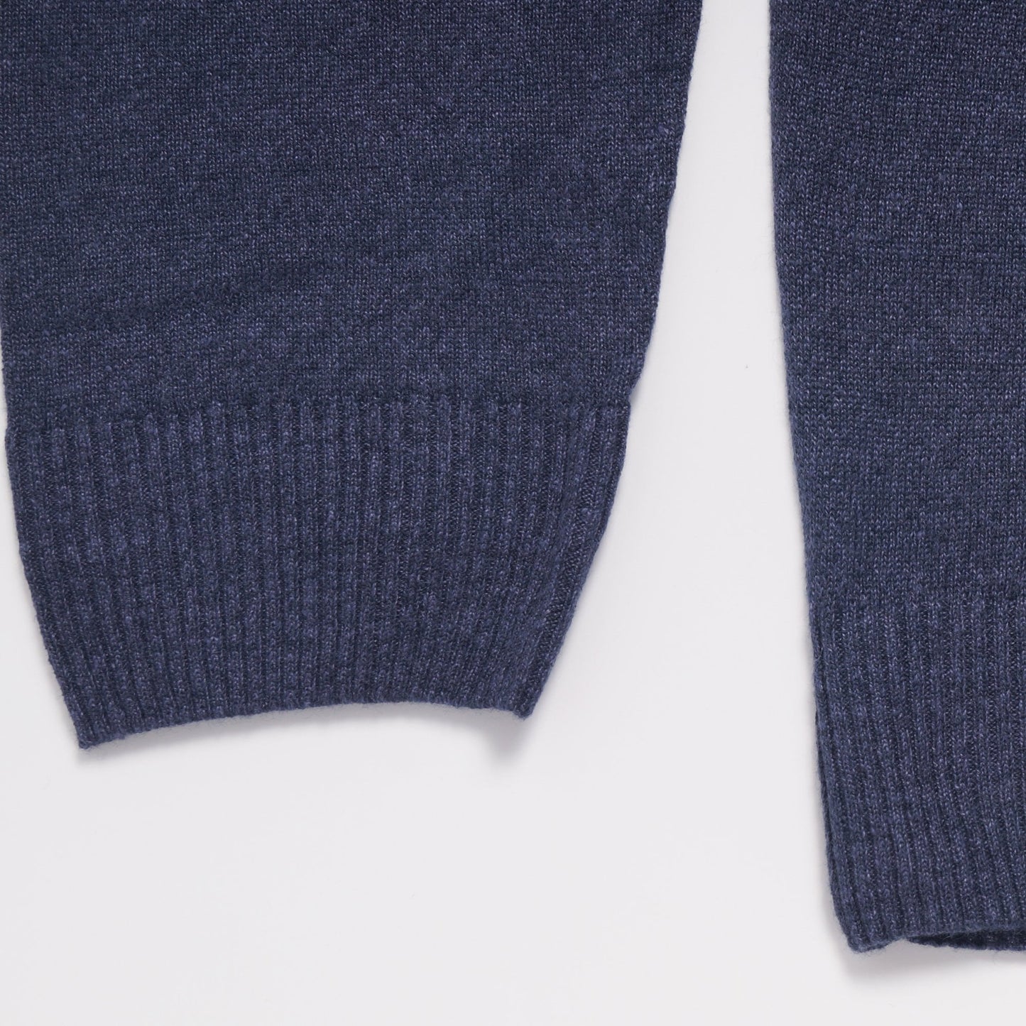 - Merino Linen Crew Neck Pullover - Navy