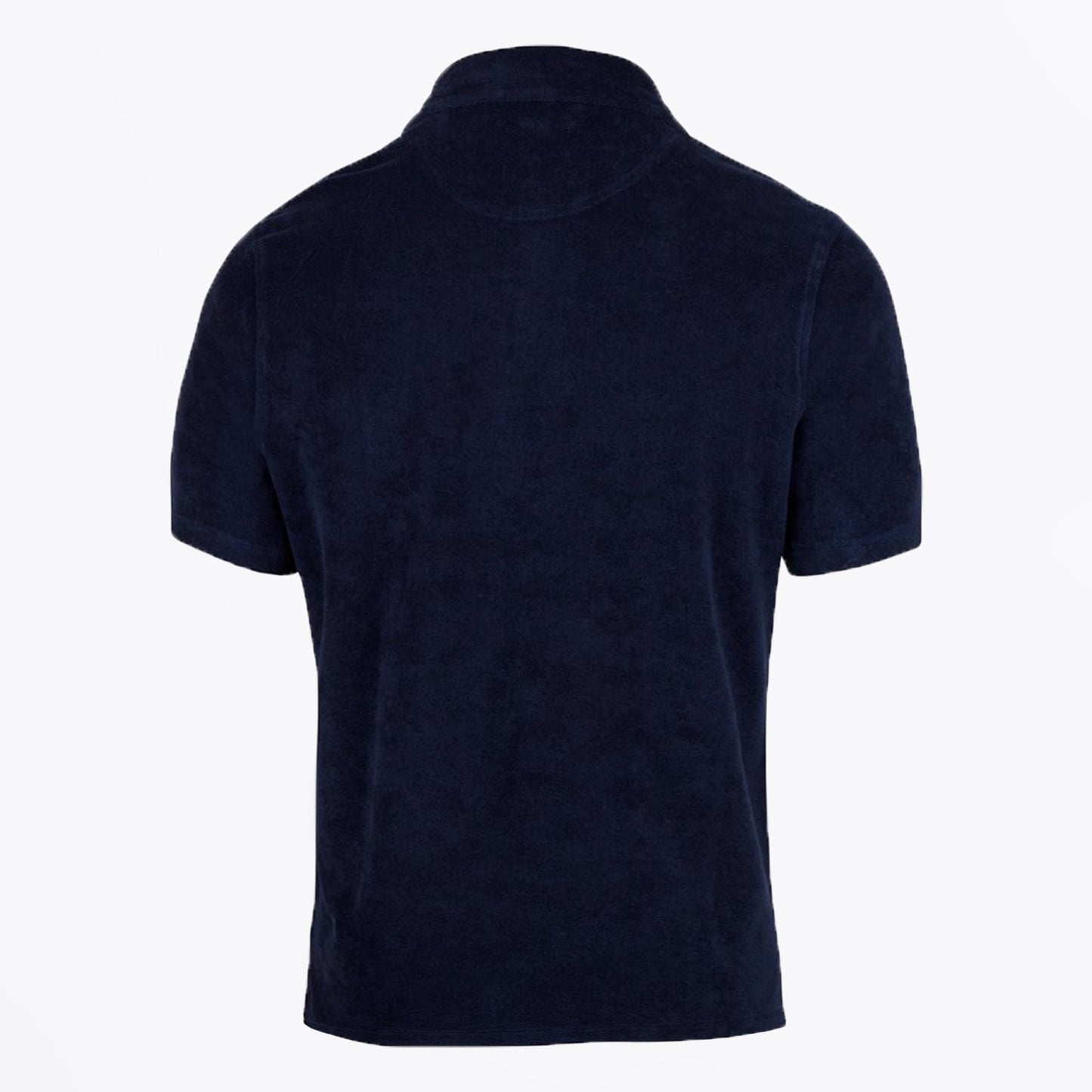 - Towelling Polo Shirt - Navy