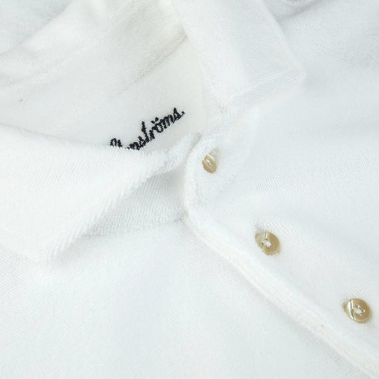 - Towelling Polo Shirt - White