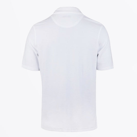 - Towelling Polo Shirt - White