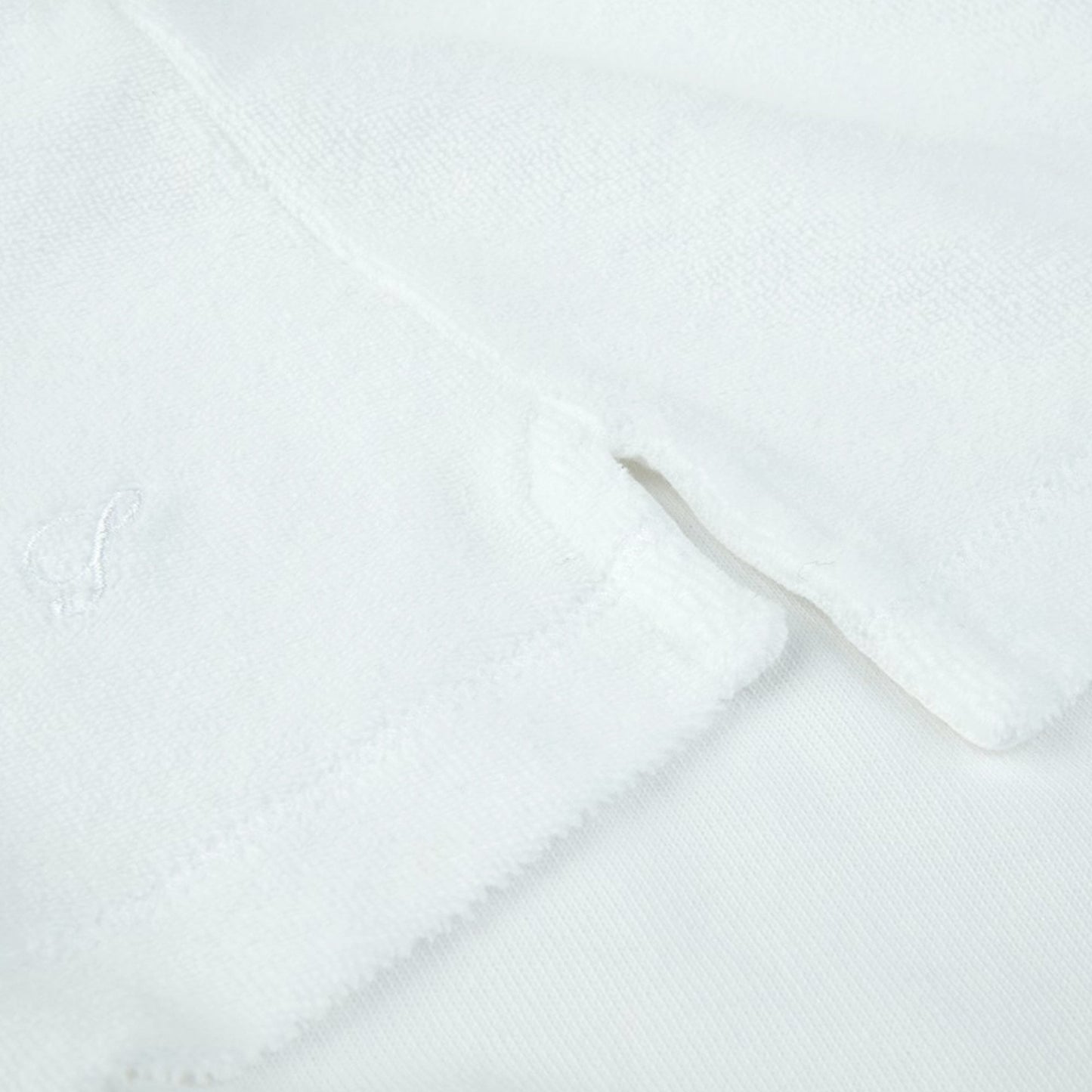 - Towelling Polo Shirt - White