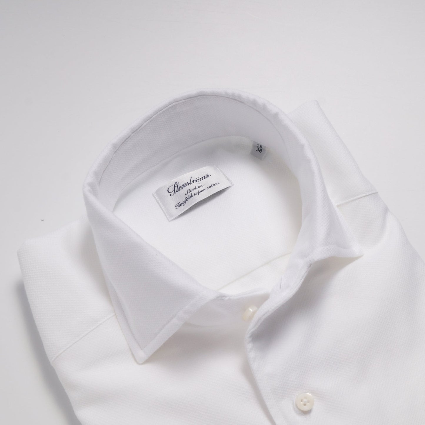 - Slimline Jacquard Shirt - White