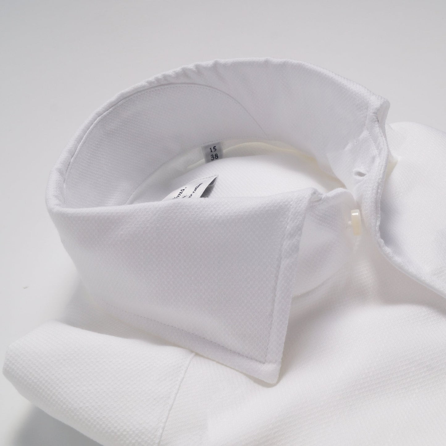 - Slimline Jacquard Shirt - White