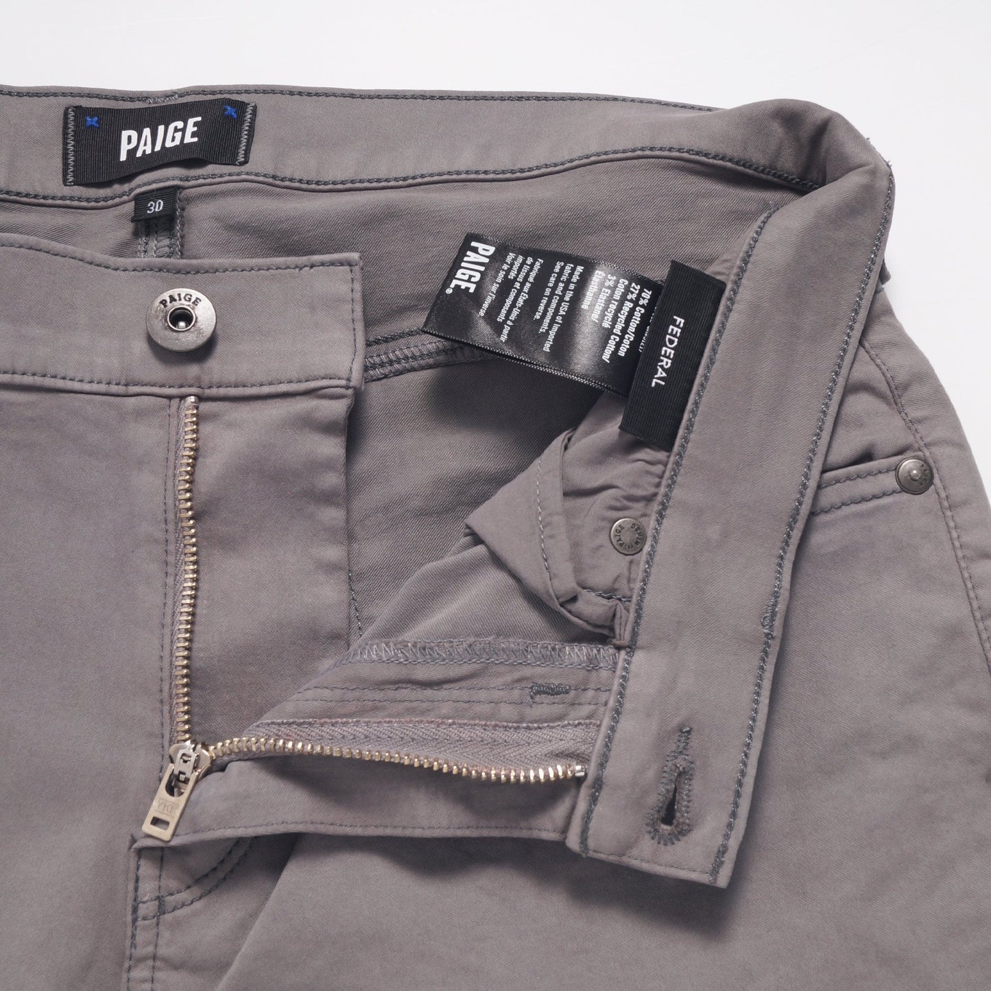 - Federal - Cotton Jeans - Brushed Nickel