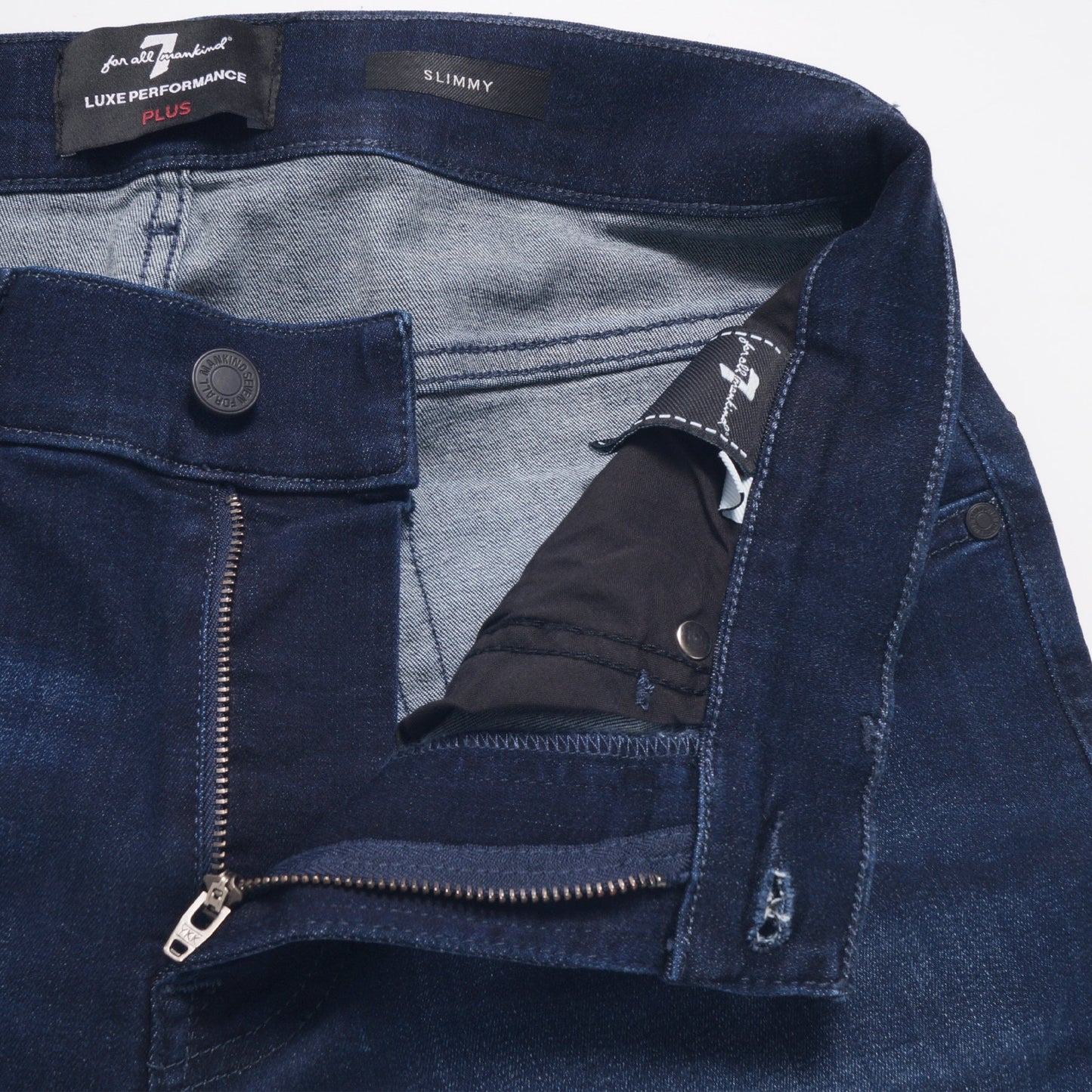 - Slimmy Luxe Perf Plus Jeans - Deep Blue