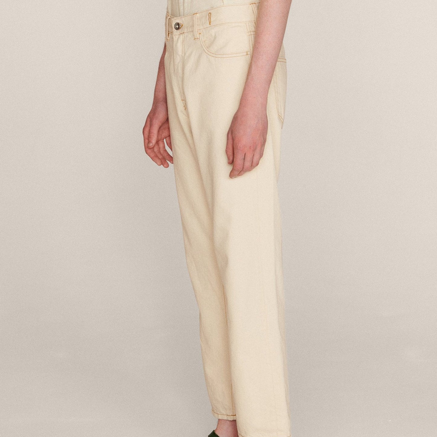 - Tearaway Jeans - Ecru