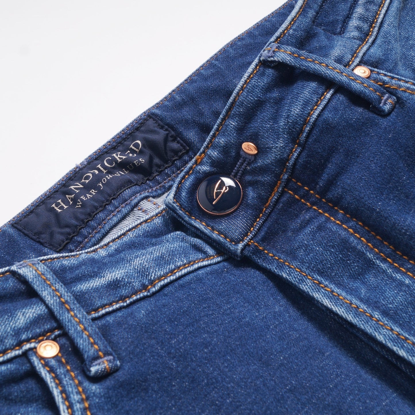 - Orvieto - Comfort 5 Pocket Jeans - Indigo