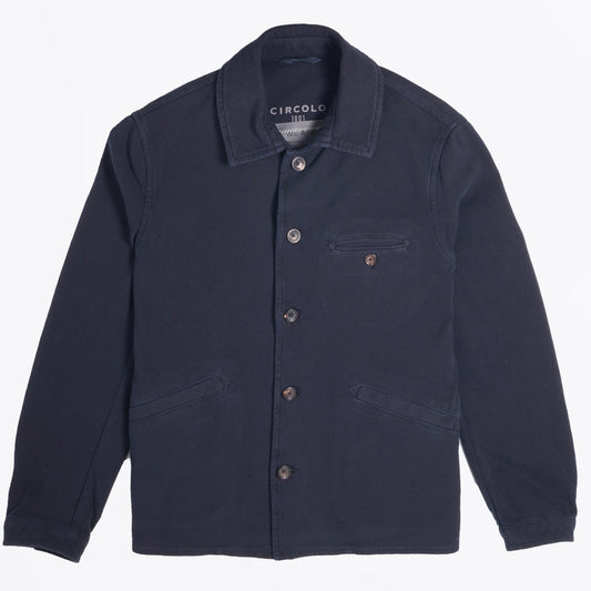- Piquet Work Jacket - Blue Black