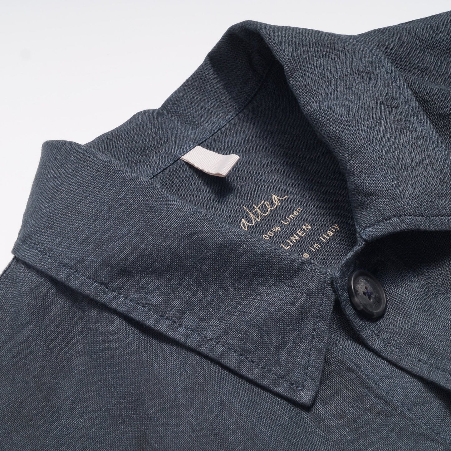 - Hoxton - Linen Tie Dye Jacket - Navy