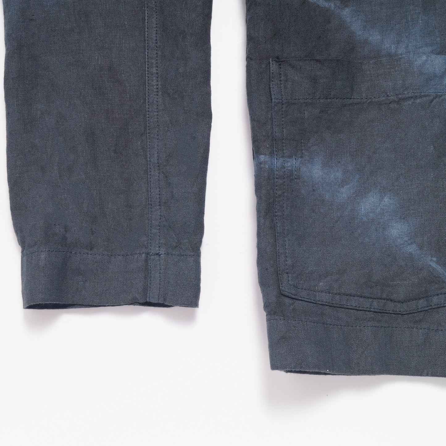 - Hoxton - Linen Tie Dye Jacket - Navy