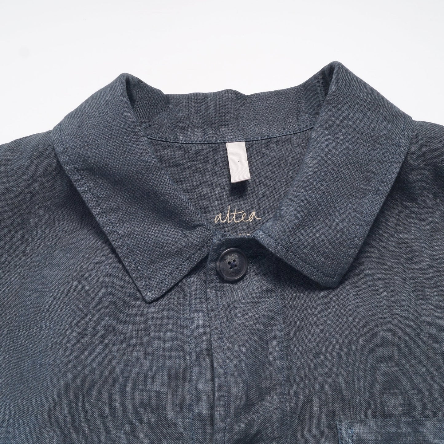 - Hoxton - Linen Tie Dye Jacket - Navy