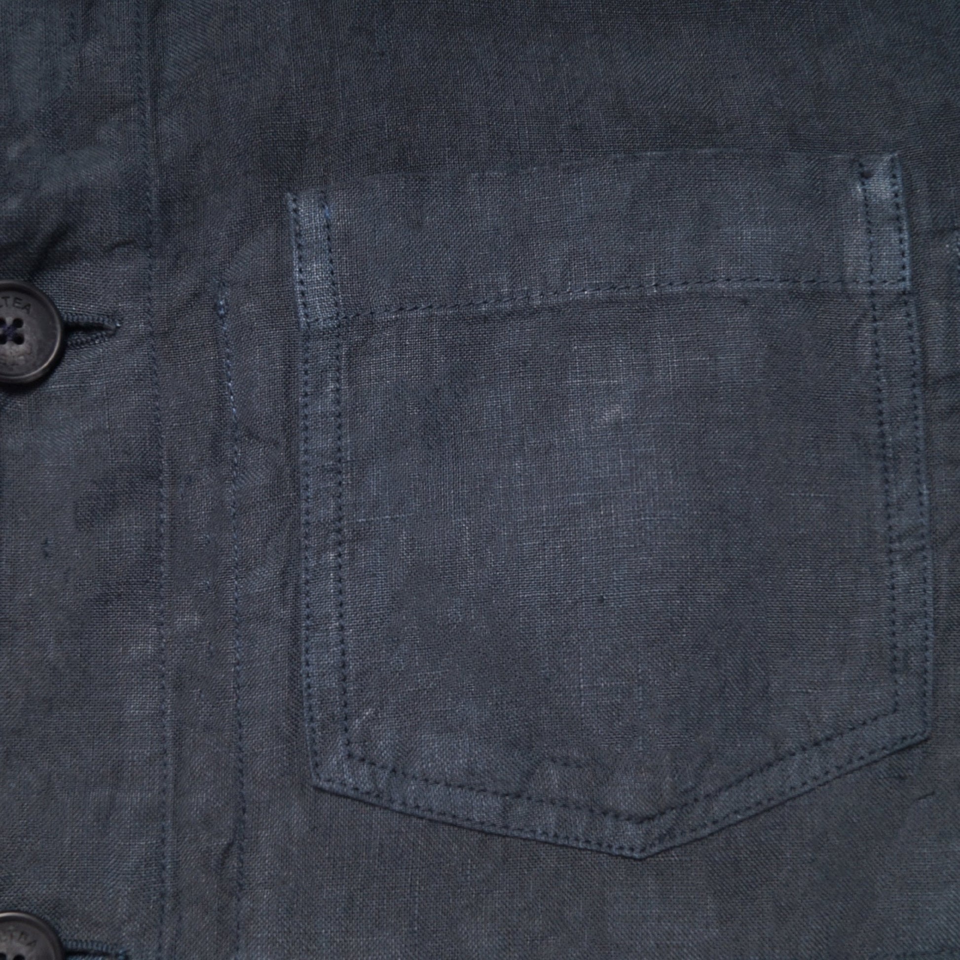 Altea - Hoxton - Linen Tie Dye Jacket - Navy