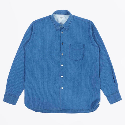 Humber Seersucker Shirt - Indigo