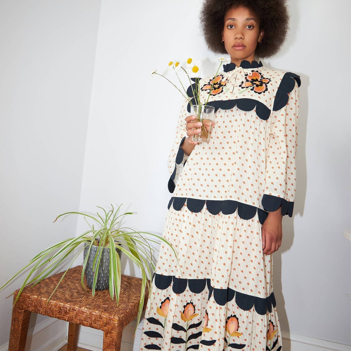 Loan Mae Dress - Light Flowers