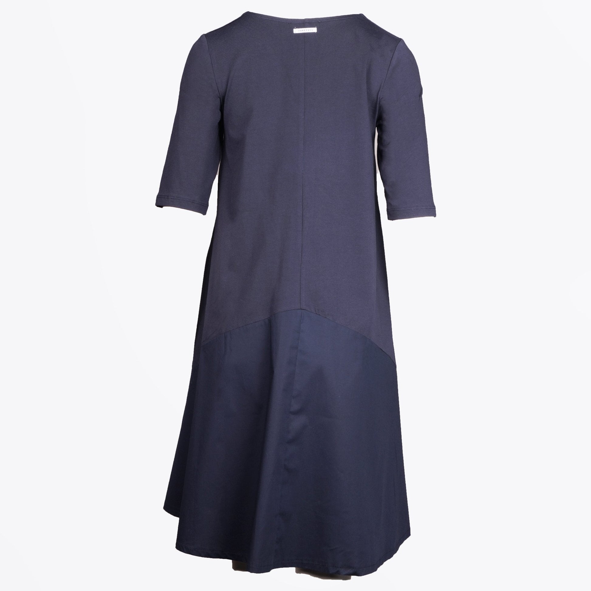 Humility Flavy V-Neck Swing Dress - Navy