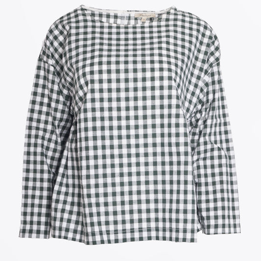 - Rama Gingham Top - Green