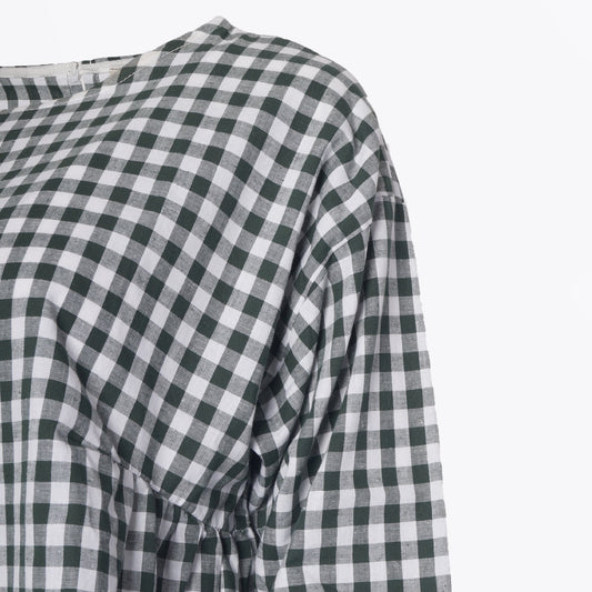 - Rama Gingham Top - Green