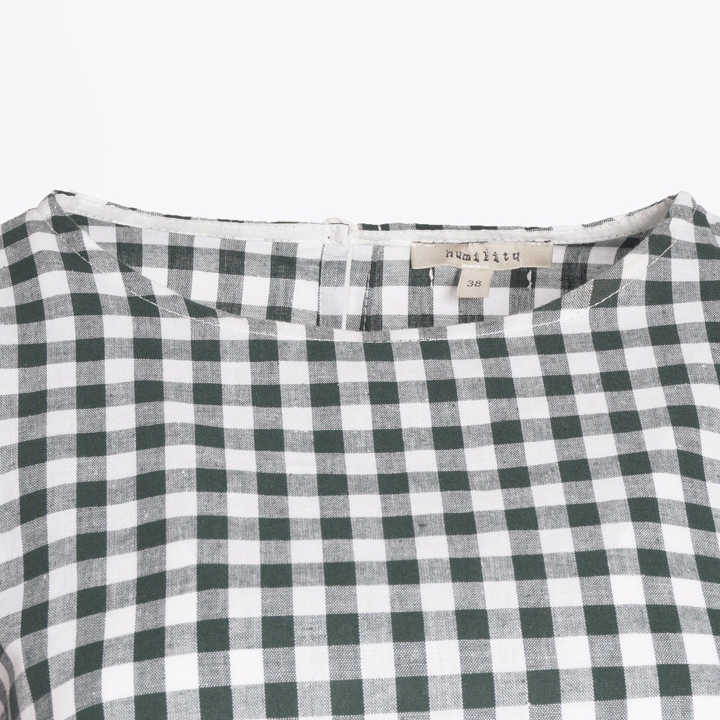 - Rama Gingham Top - Green