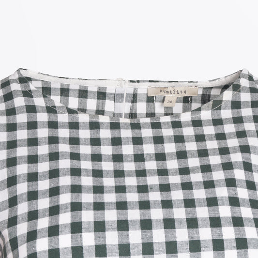 - Rama Gingham Top - Green