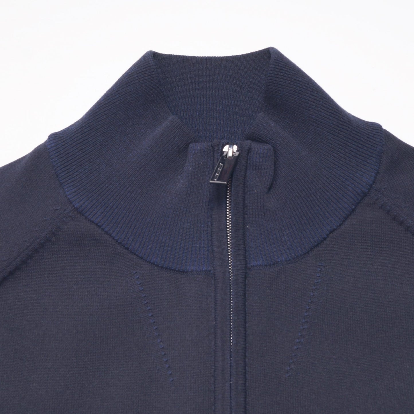 - Amos Knit Zip - Blue Black