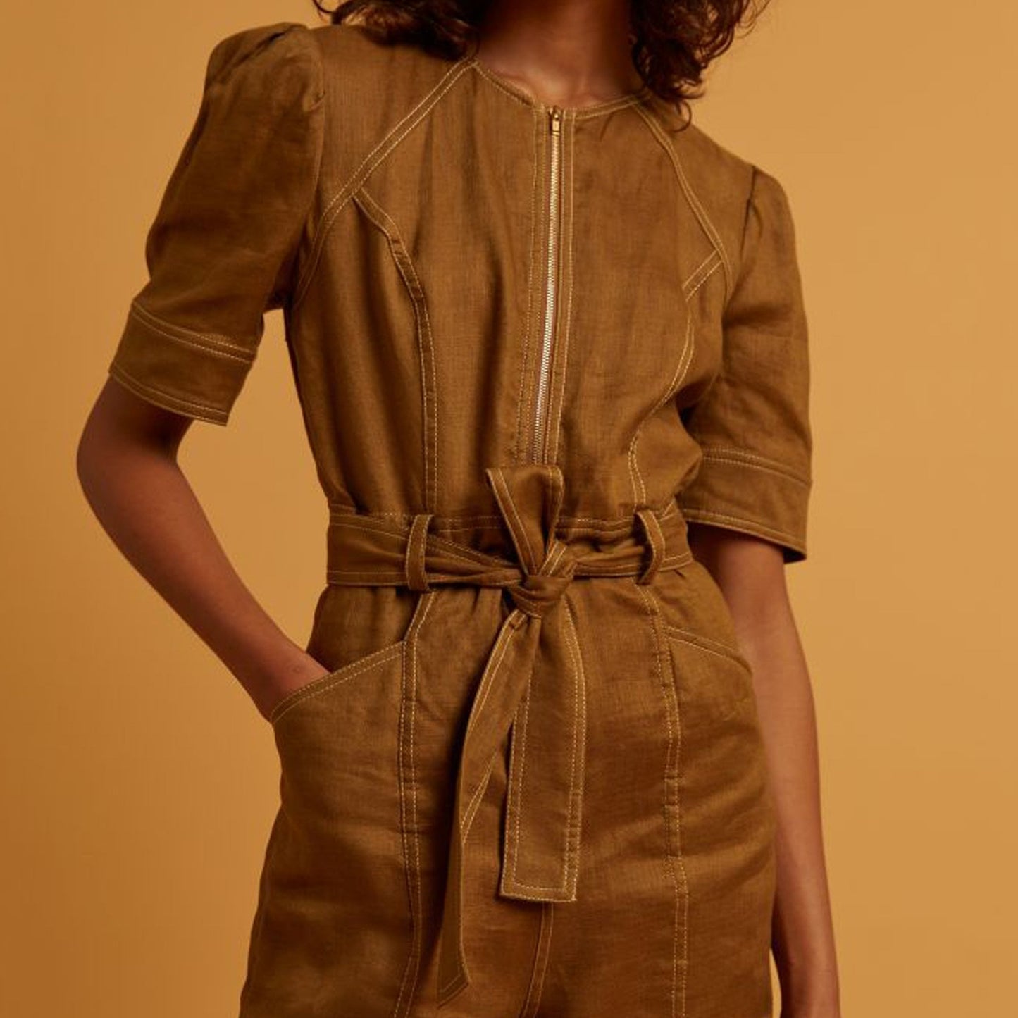 - Oneil Jumpsuit - Tobacco