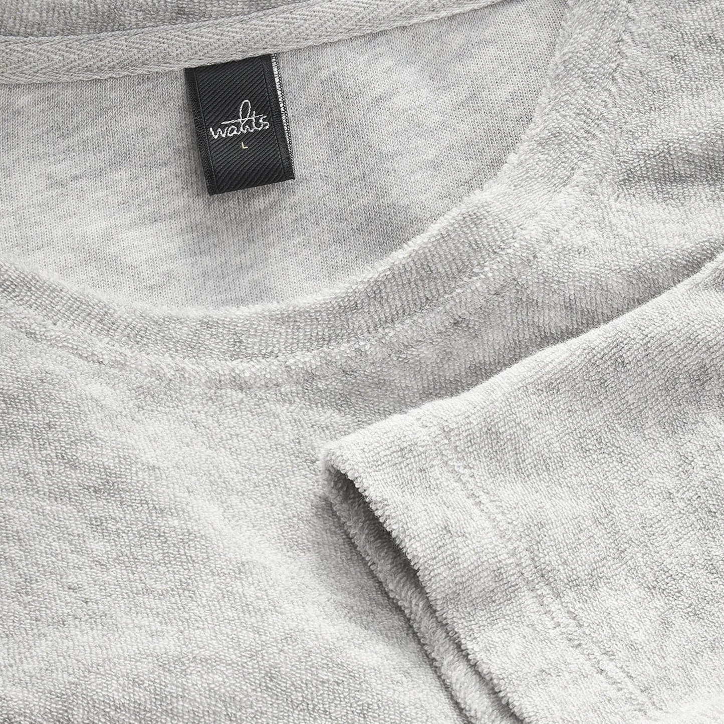 Todd Towelling T-Shirt - Light Grey Melange