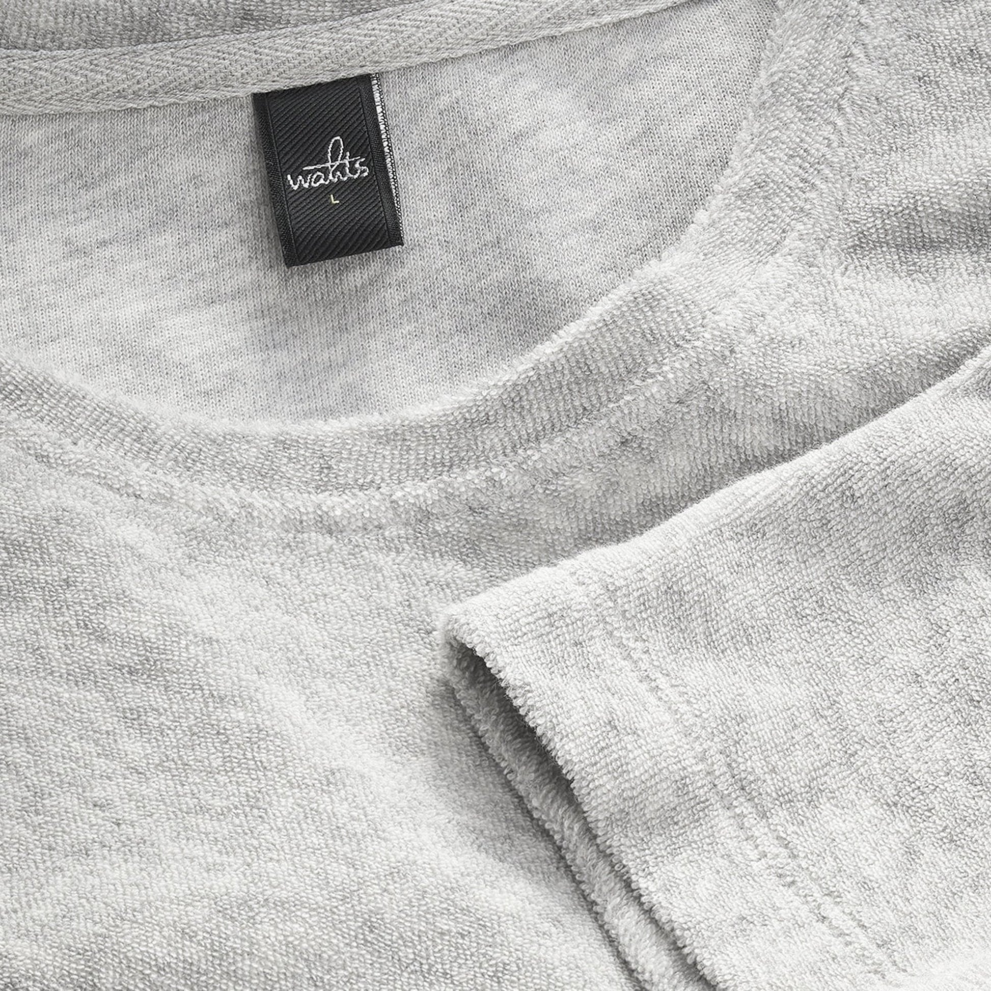 Wahts Todd Towelling T-Shirt - Light Grey Melange