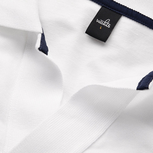 - Rice Retro Polo Shirt - White