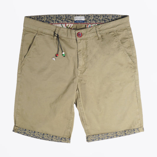 - Peached Twill Bermuda - Green