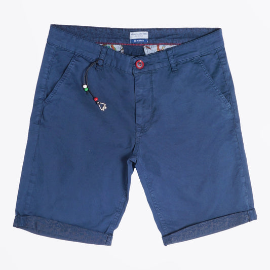 - Peached Twill Bermuda - Navy