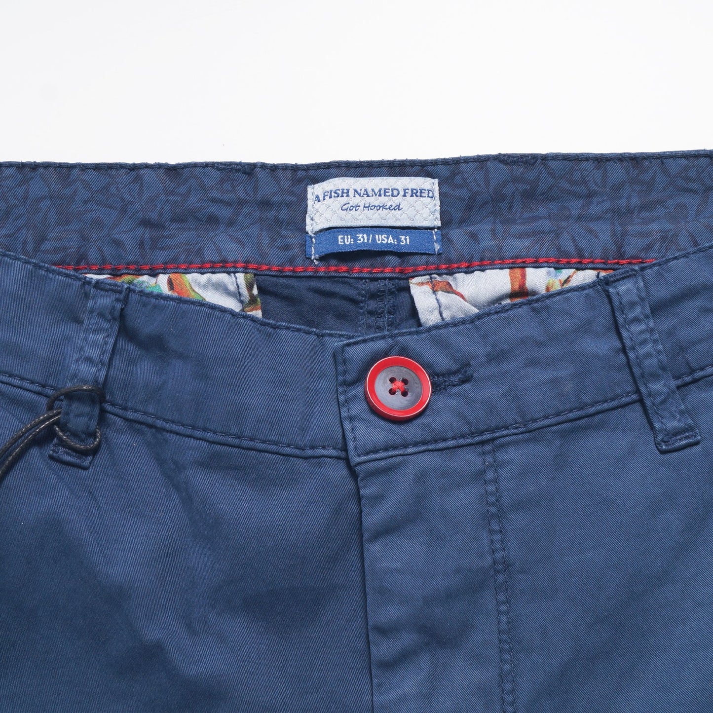 - Peached Twill Bermuda - Navy