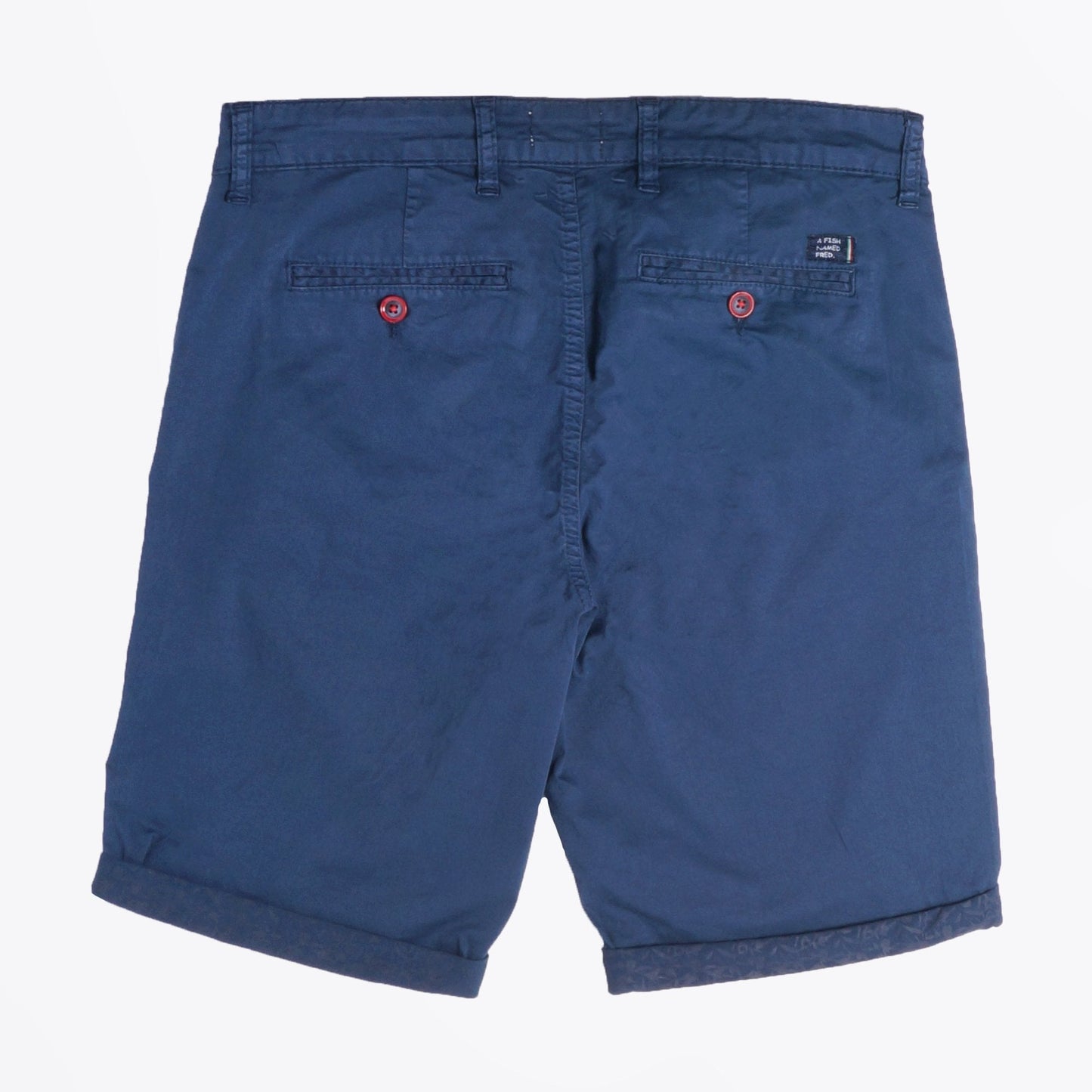 - Peached Twill Bermuda - Navy