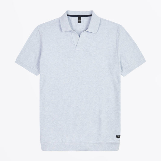 - Rice Retro Poloshirt - Light Blue Melange