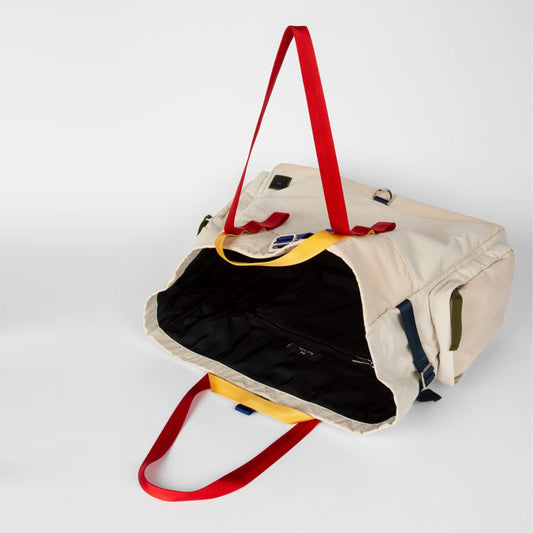 Hclowe Canvas And Ripstop Backpack - Grey