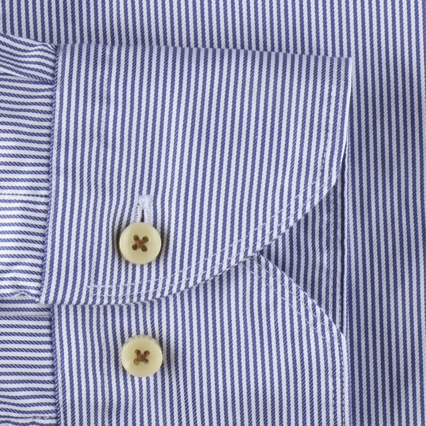 Fitted Body Striped Shirt - Navy