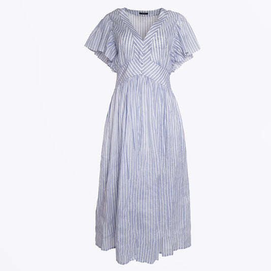 - Yael Dress - Azure/Ecru